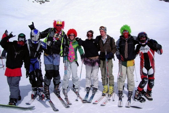 amis au ski
